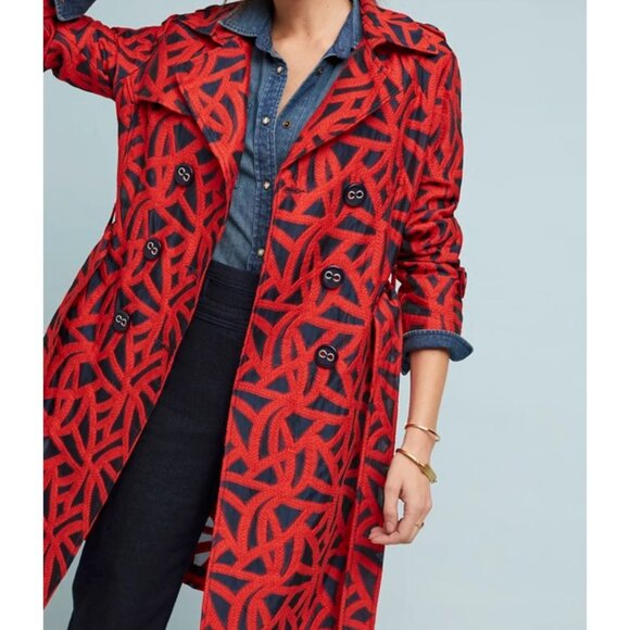 Anthropologie Mariner Trench Coat - Picture 1 of 6